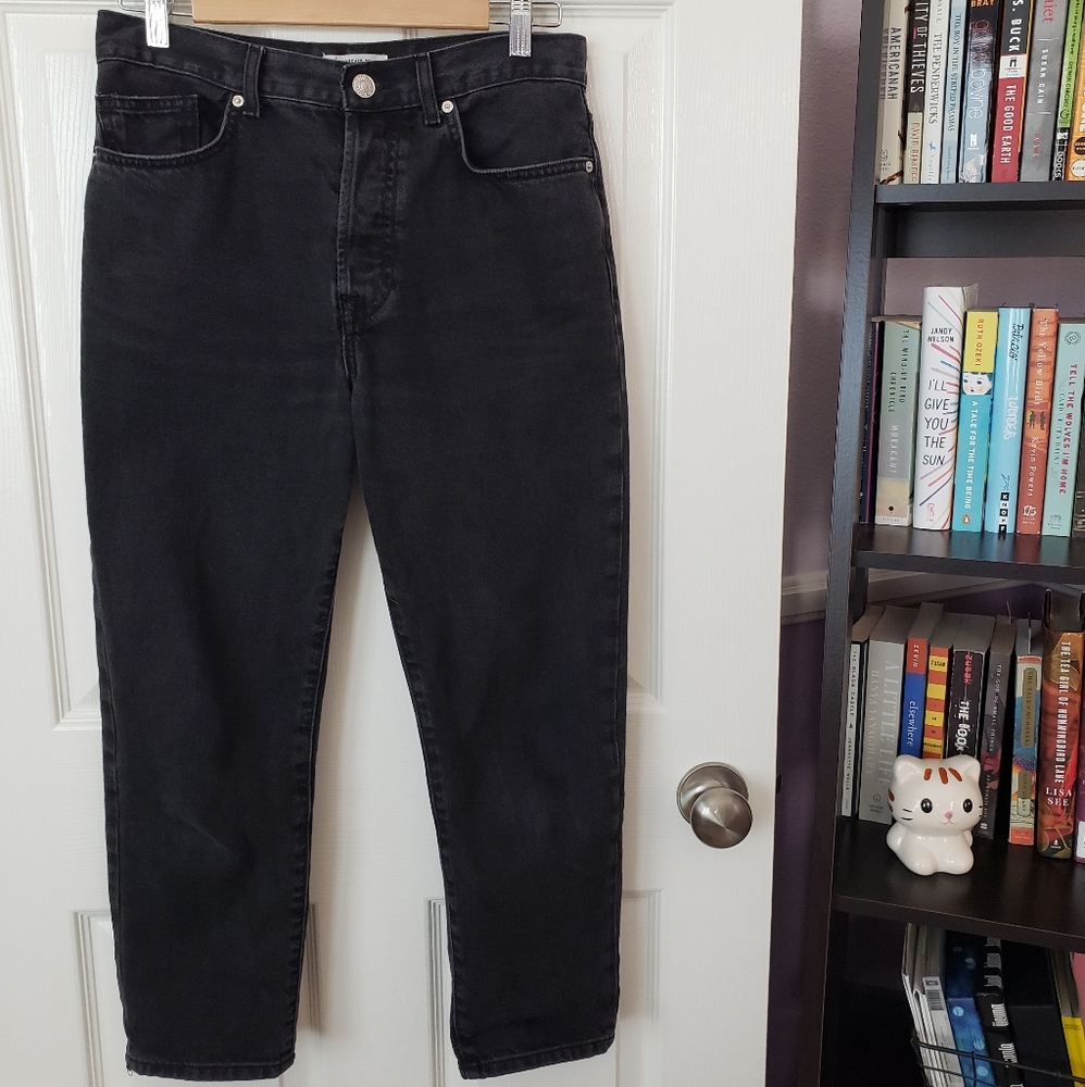 forever 21: black mom jeans
